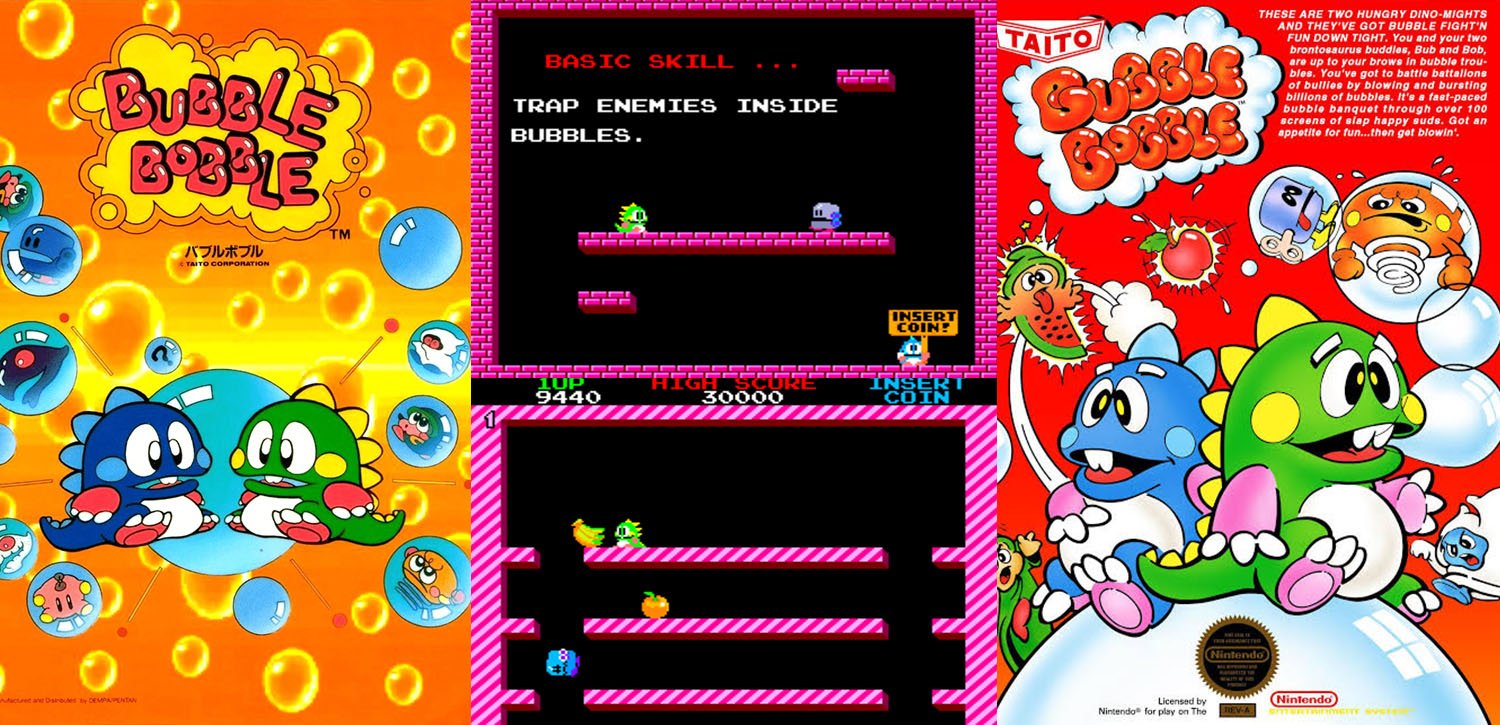 Bubble Bobble e Puzzle Bobble storia 1